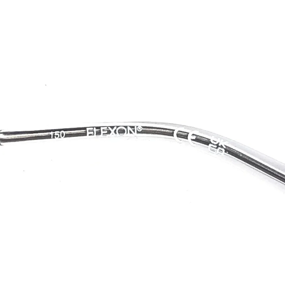 Flexon Eyeglasses Frame H6081 071 Gunmetal Rectangle Wire Rim Titanium 58-18-150